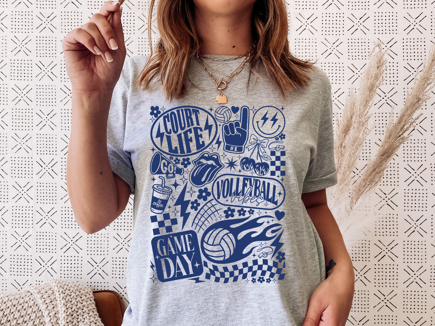 Retro Game Day Volleyball Tee