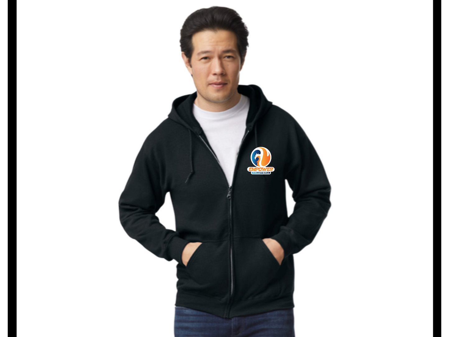 Empower Volleyball Unisex Zip Up (personalization optional)