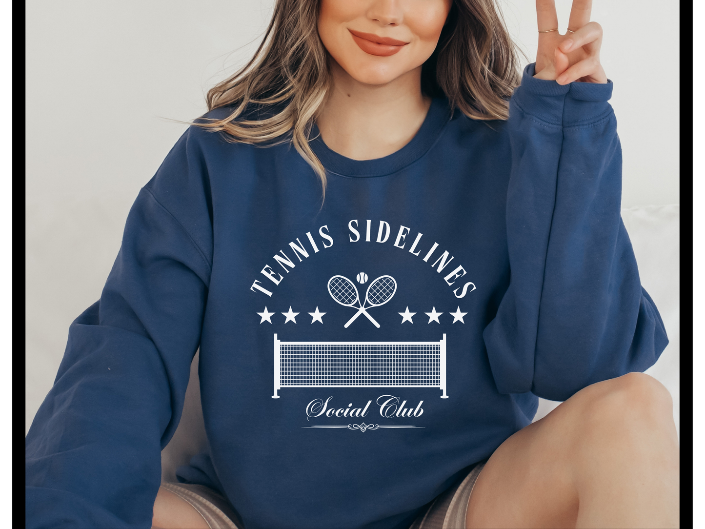 Tennis Sidelines Social Club Crewneck Sweatshirt