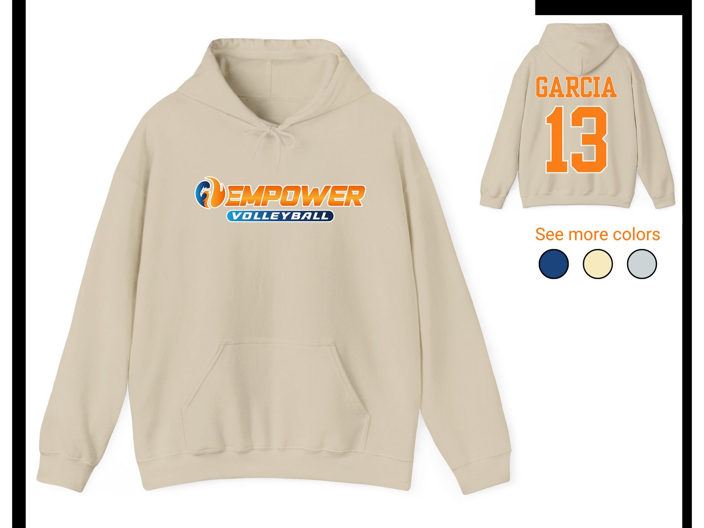 Empower Volleyball Hoodie (Personalized)