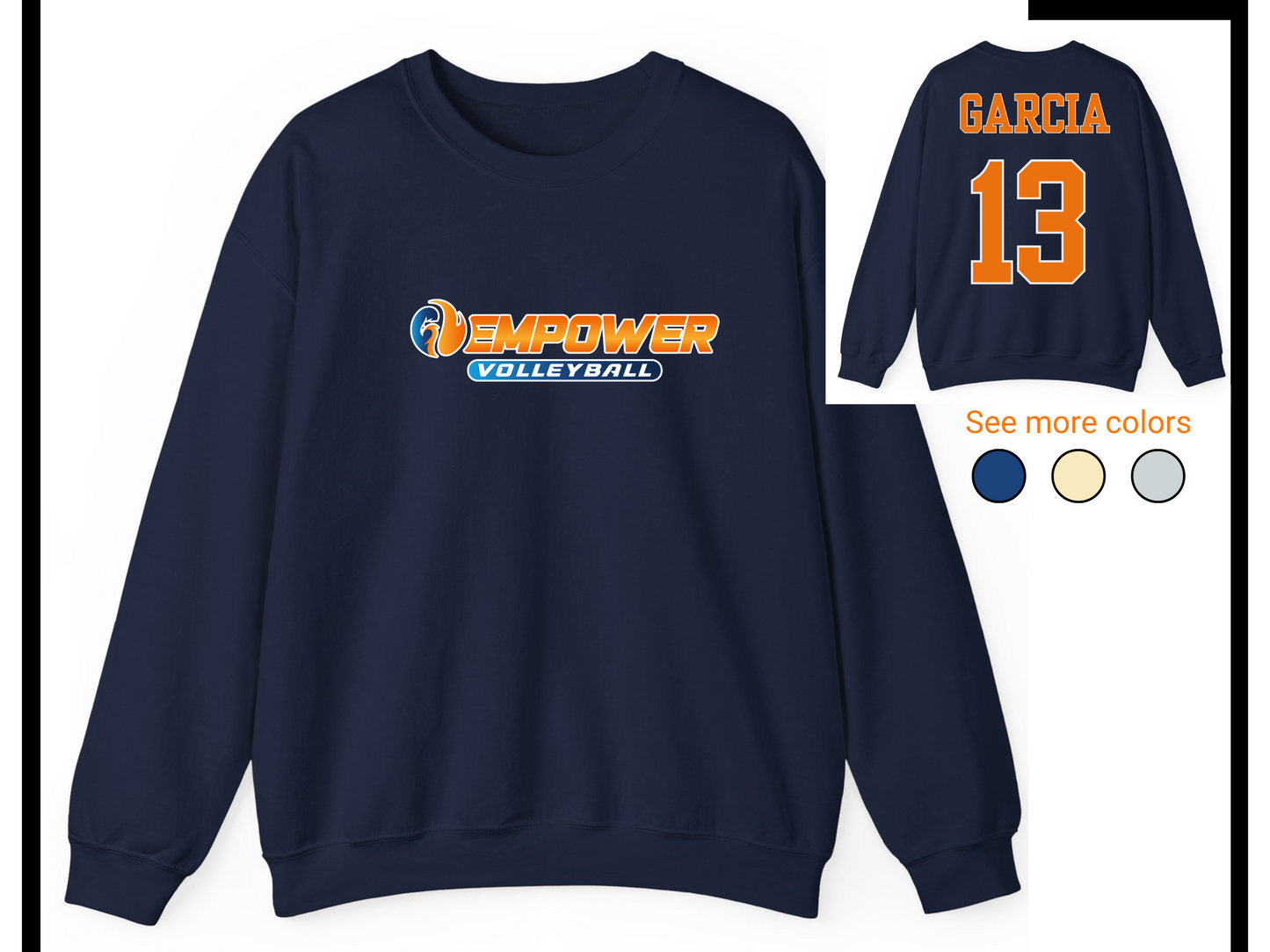 Empower Volleyball Crewneck (Personalized)