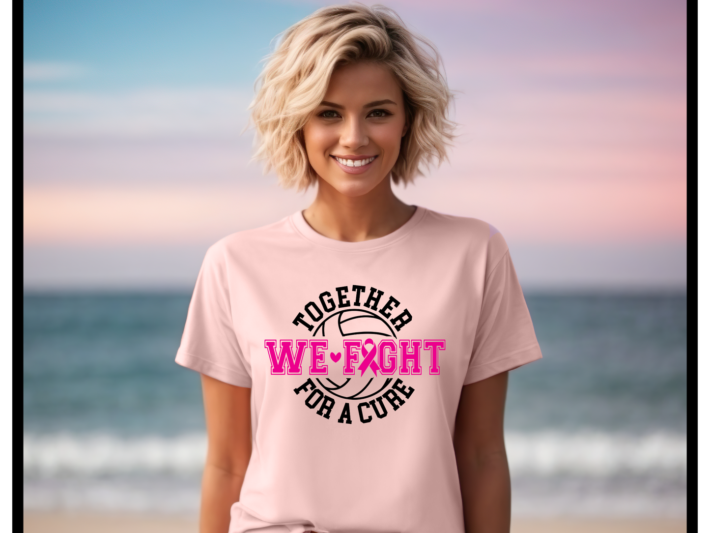 Together We Fight For A Cure | Breast Cancer Awareness Tshirt
