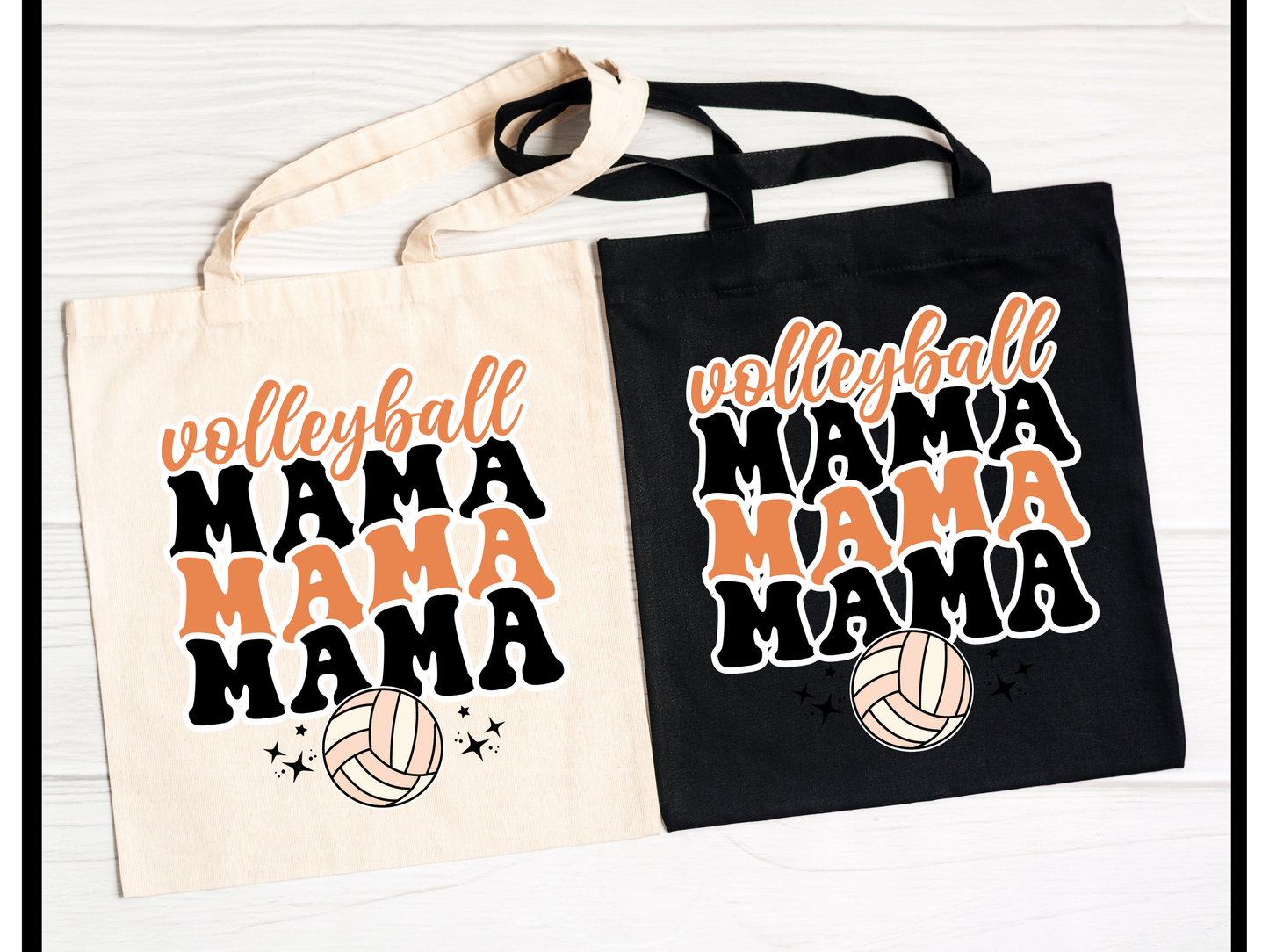 Volleyball Mama Mama Mama Retro Tote