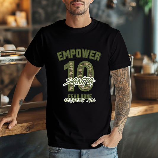 Custom Empower Green Camo Player Tee – Fear None Respect All Edition