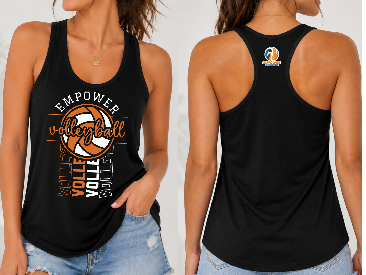 Empower Volleyball Racerback Tank Top