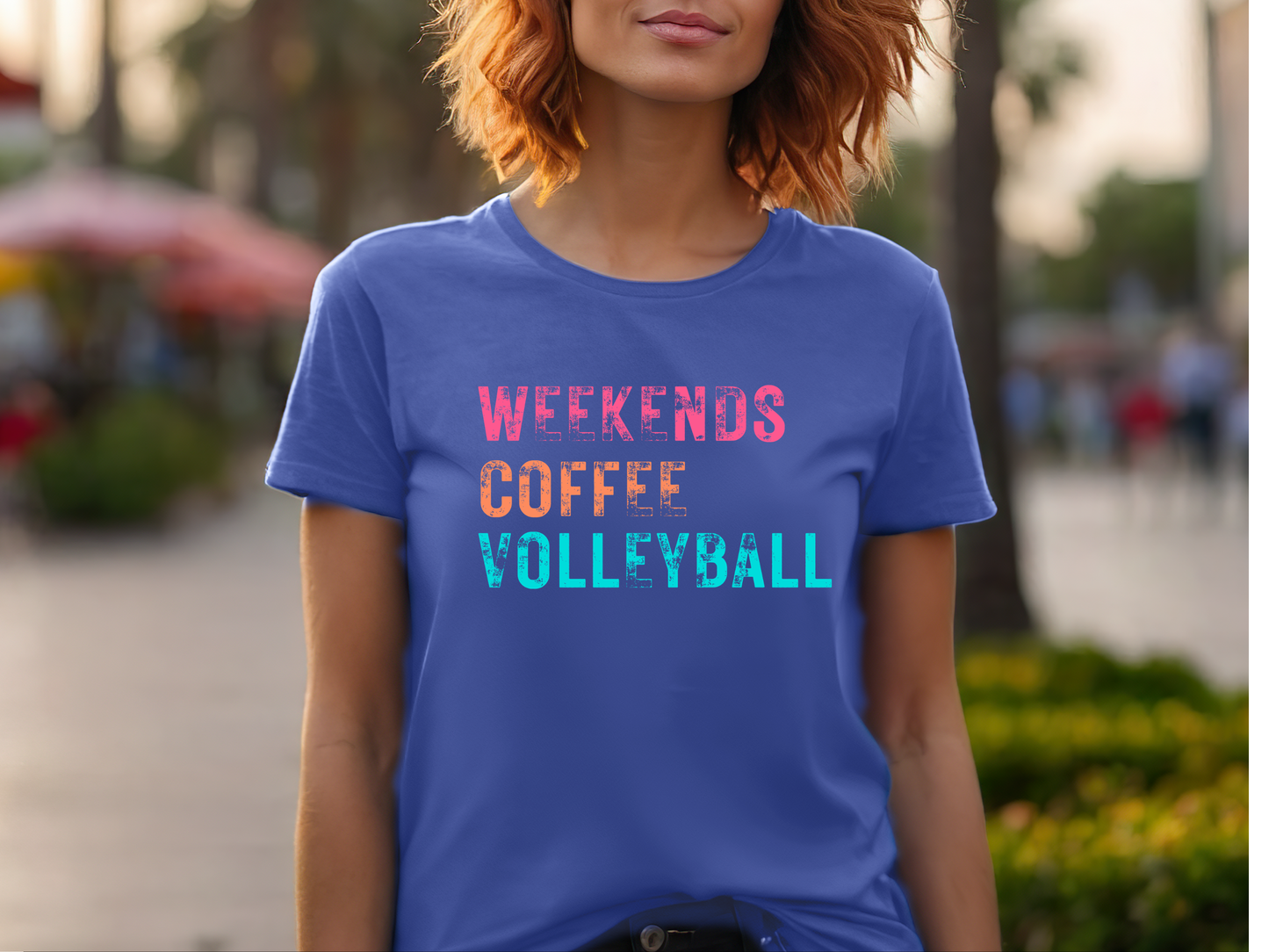Weekends • Coffee • Volleyball Tee – Tournament Mom Edition
