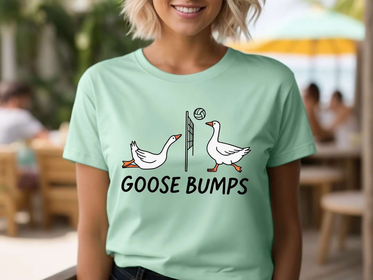 Goose Bumps Volleyball Tee – Cute & Punny Volleyball Shirt