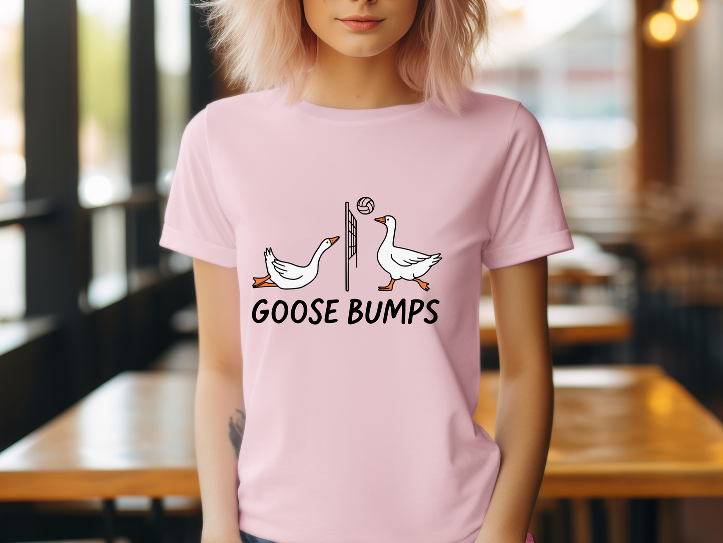Goose Bumps Volleyball Tee – Cute & Punny Volleyball Shirt