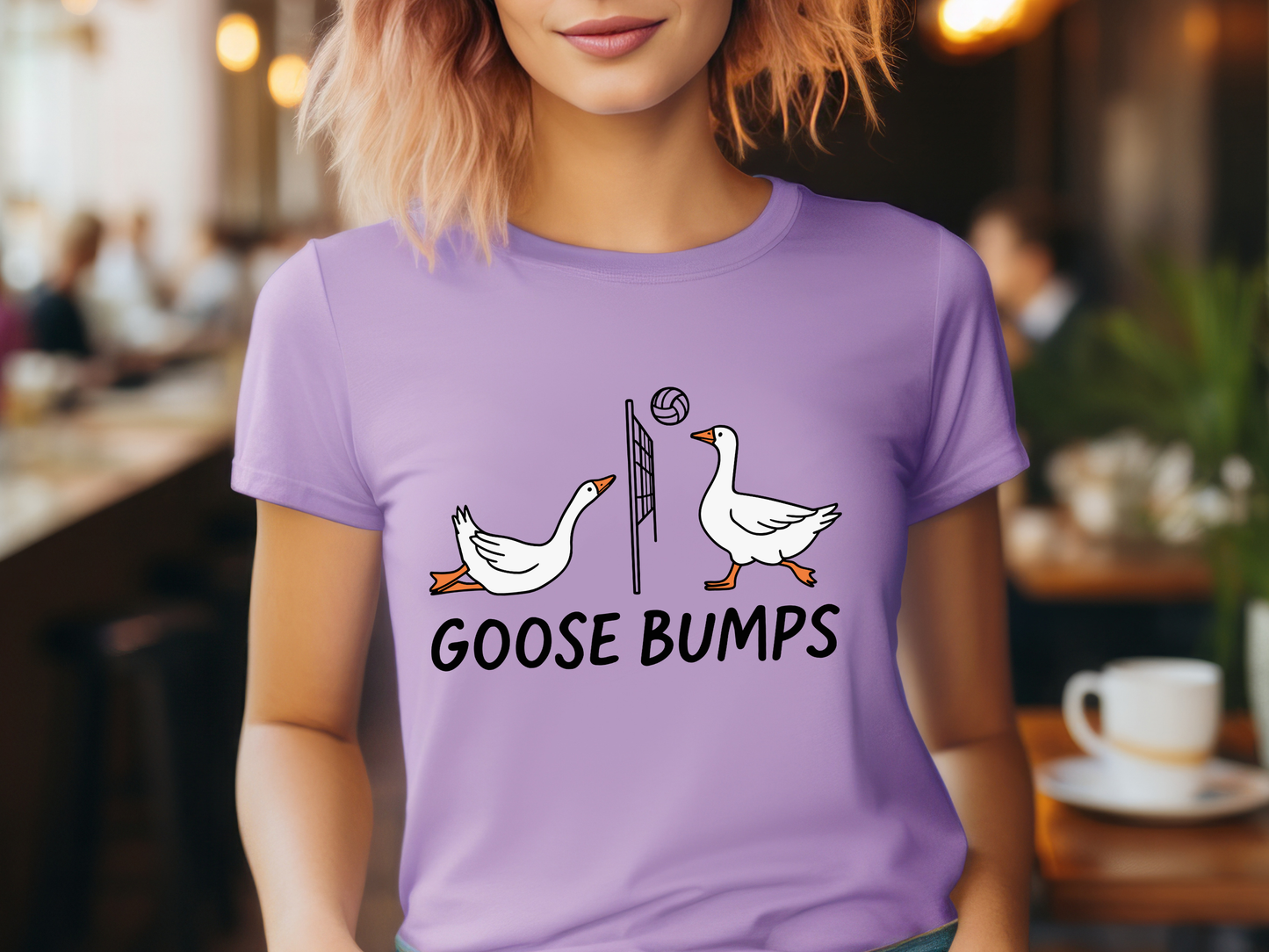 Goose Bumps Volleyball Tee – Cute & Punny Volleyball Shirt