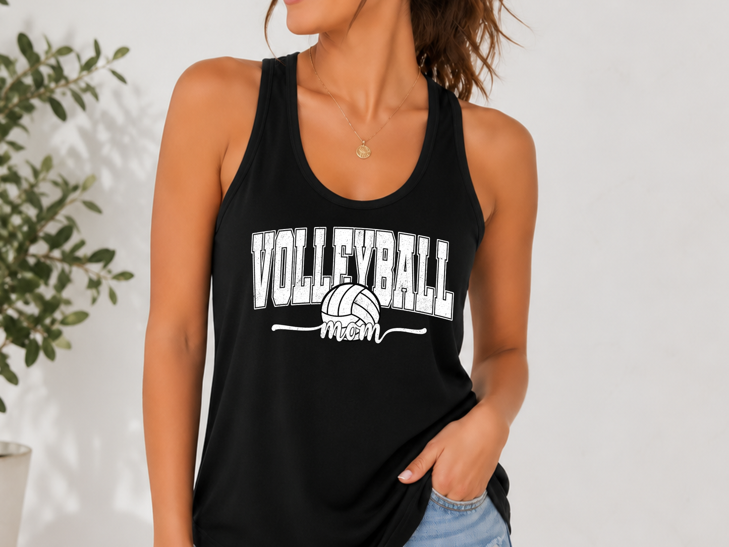 Volleyball Mom Racerback Tank – Tournament Season Essential