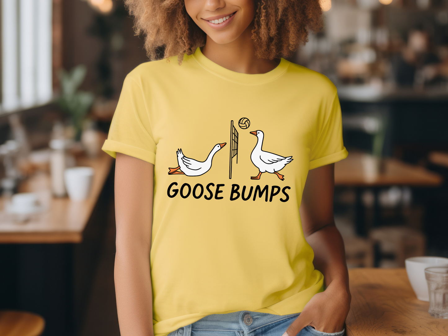 Goose Bumps Volleyball Tee – Cute & Punny Volleyball Shirt