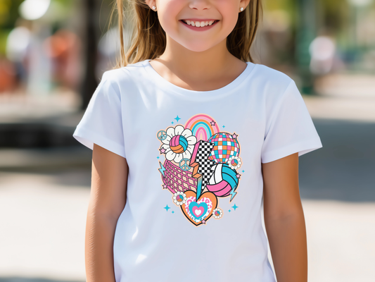 Youth Volleyball Retro Party Shirt